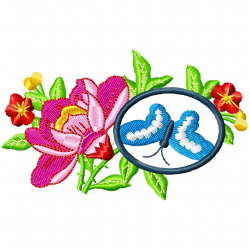 Flowers Embroidery Design 9